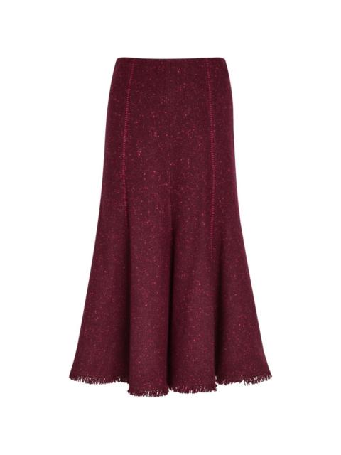 GABRIELA HEARST Amy fringed panelled midi skirt