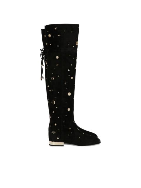 Roger Vivier embellished knee-high boots