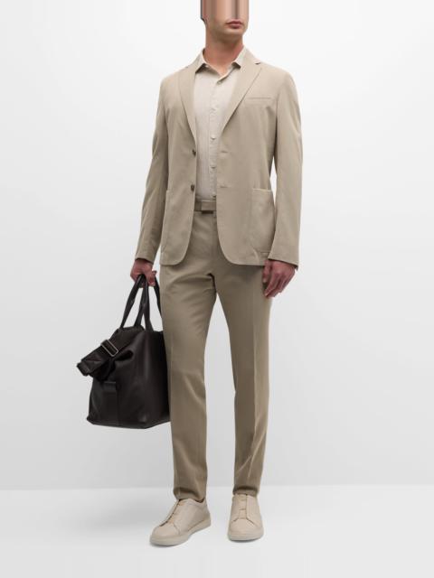 ZEGNA Men's Cotton Silk Suit