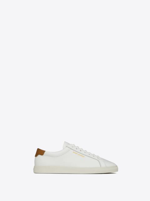 SAINT LAURENT andy sneakers in smooth leather