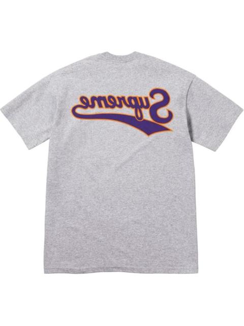 Supreme Backwards Logo T-Shirt 'Grey Purple' SUP-SS24-296