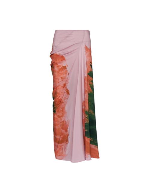 Brushstrokes Long Skirt