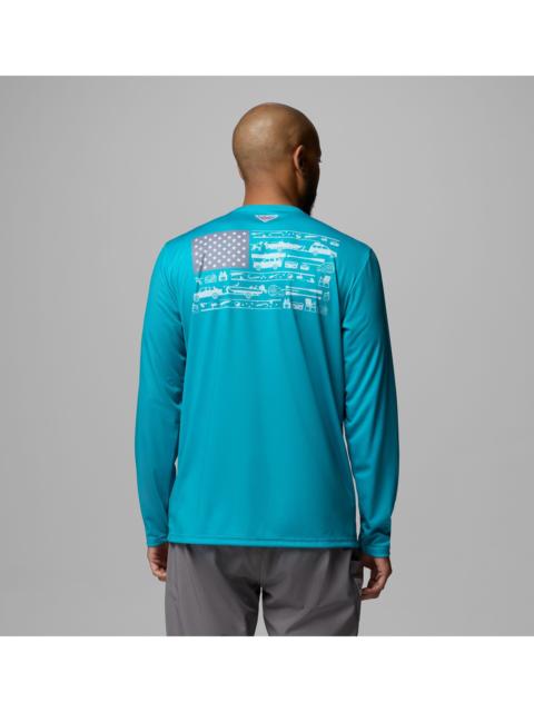 Columbia Men's Terminal Tackle PFG Fish Flag Long Sleeve Shirt