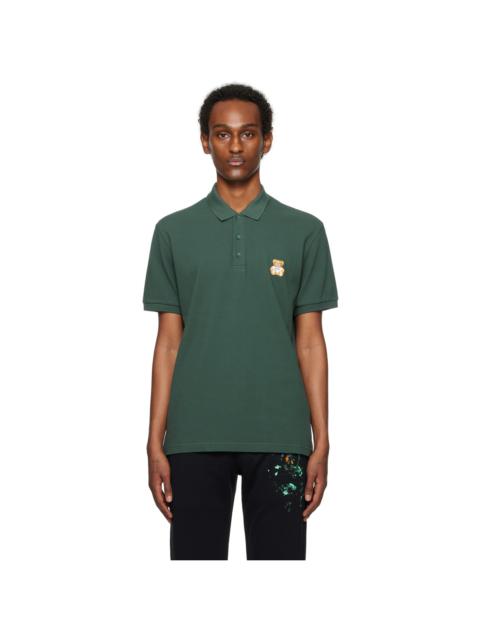 Green Embroidered Polo