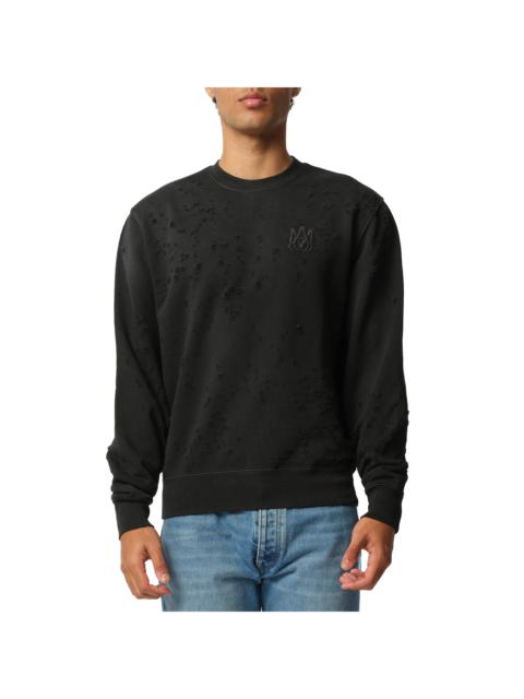 AMIRI MA Shotgun Embroidered Sweatshirt in Black