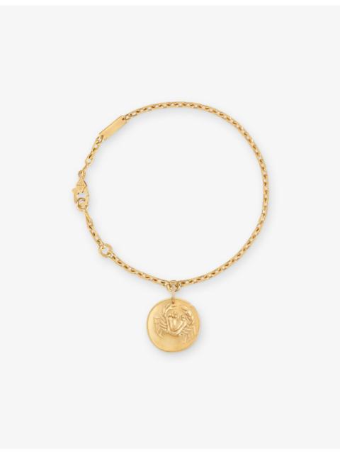Van Cleef & Arpels Zodiaque Medal Cancer 18ct Yellow-Gold Bracelet