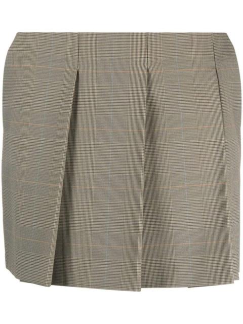 Sportmax checked pleated miniskirt