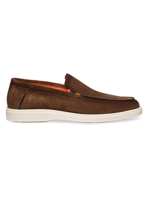 Santoni Men's Detroit Suede Loafers - Brown