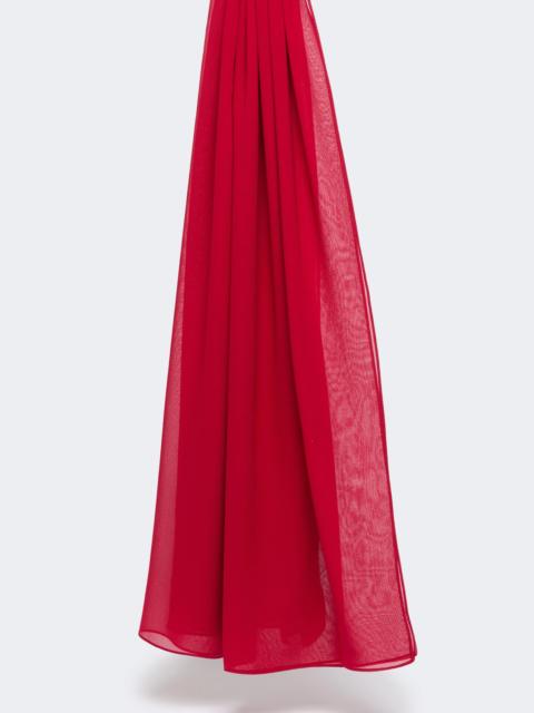 Max Mara Silk georgette stole - GERANIUM