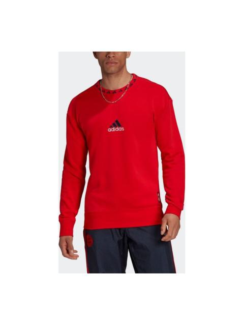 adidas adidas Fcb Icon Cr Swt Logo Bayern Munich Pattern Soccer/Football Sports Red GR0674