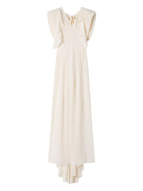 Lanvin ruffled V-neck maxi dress