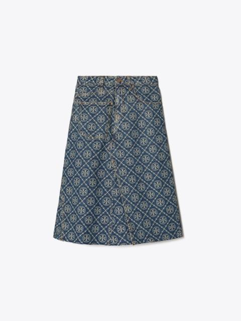 TORY BURCH Deconstructed Denim Skirt