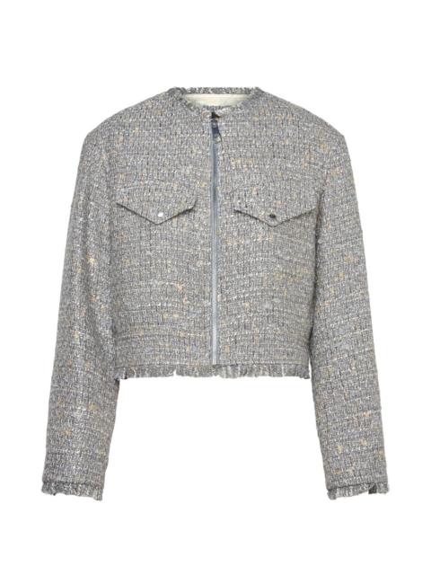 BOSS Jawelli frayed jacket