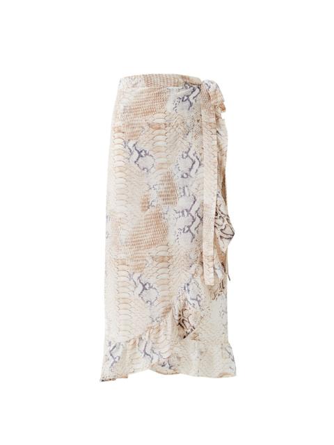 MELISSA ODABASH DANNI LIZARD SKIRT