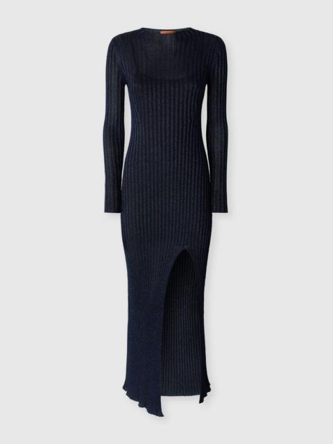 Missoni Ribbed long dress with slit