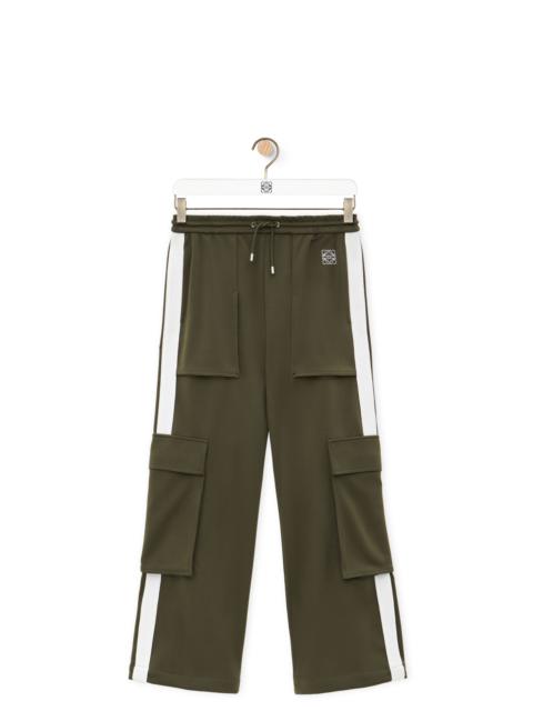 Cargo trousers in technical jersey