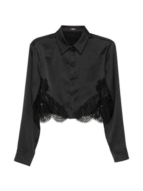 Lace-trim shirt