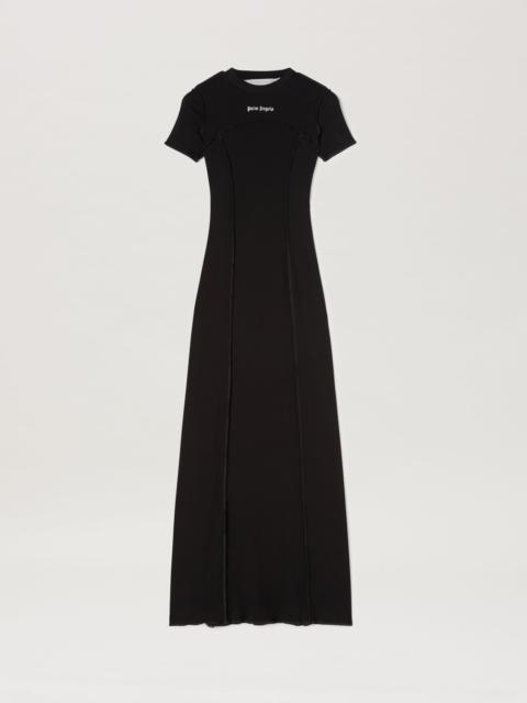 Palm Angels Open Back Logo Rib Dress