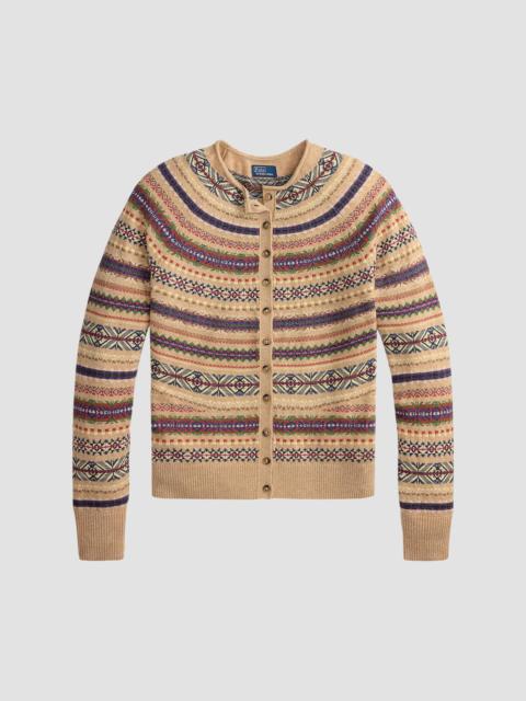 Polo Ralph Lauren Women's Fair Isle Wool-Blend Cardigan - Tan Multi