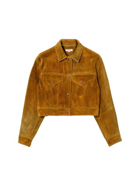 RE/DONE fringe-detail suede jacket