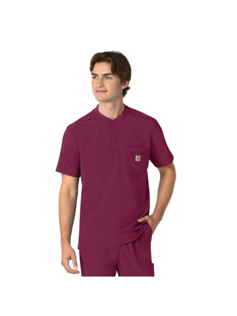 Carhartt Force Cross-Flex Men's Henley Scrub Top