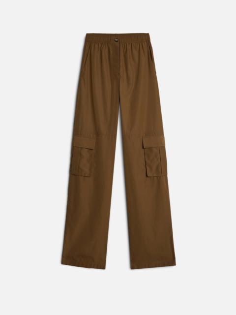 7 For All Mankind CARGO WIDE LEG PANT in Poplin Toffee