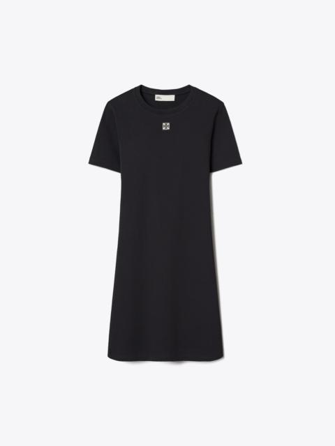 TORY BURCH Ribbed Cotton T-Shirt Dress
