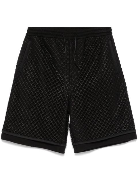 JUUN.J mesh-overlay bermuda shorts