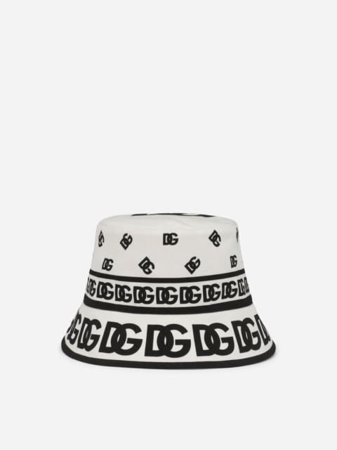 Dolce & Gabbana Bucket hat with all-over DG print