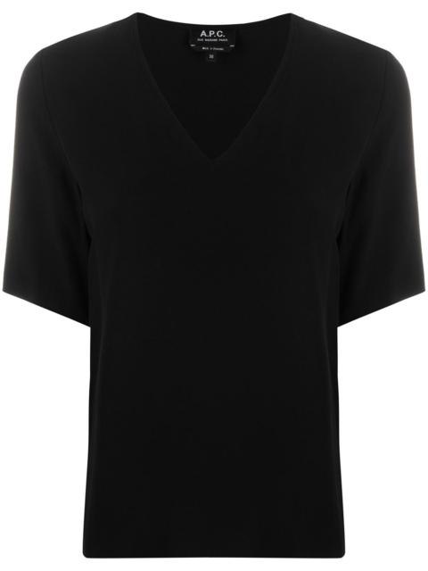 A.P.C. V-neck relaxed-fit T-shirt