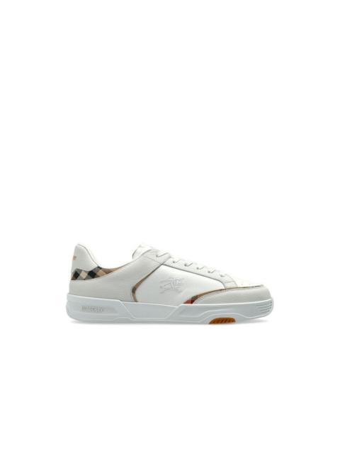 Burberry BURBERRY White Harrow Check Sneakers New & Authentic (Men's