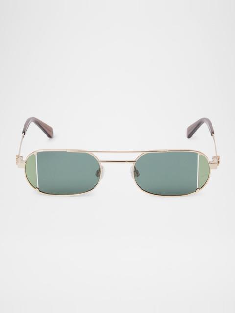Off-White Lynn Oval Metal Sunglasses