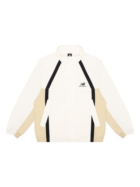 New Balance Men's New Balance Casual Sports Breathable Woven Jacket White AMJ13358-IV