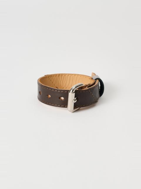 Our Legacy Cigarr Bracelet Maduro Brown Cattle Hide
