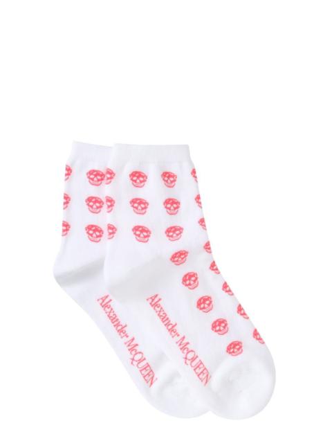 Alexander McQueen Short Skull Sock