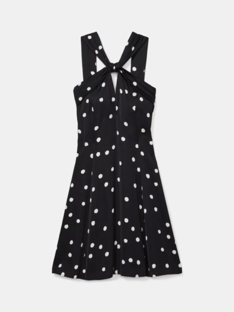 kate spade Enchanted Dot Knotted Halter Mini Dress