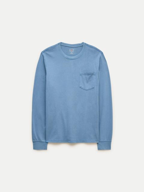 J.CREW Long-sleeve vintage-wash cotton pocket T-shirt