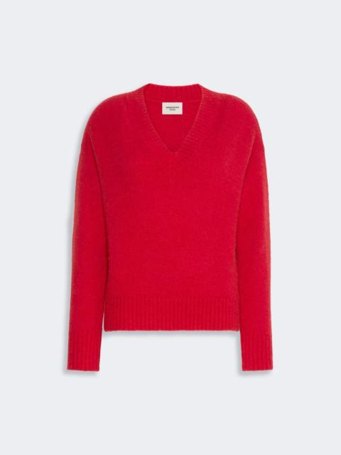 WEEKEND Max Mara VISITA Alpaca and cotton yarn sweater - RED