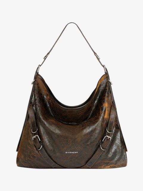 Givenchy LARGE VOYOU BAG IN CRACKLED LEATHER