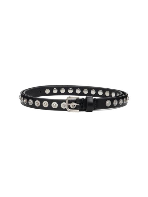 Dries Van Noten Black Leather Belt