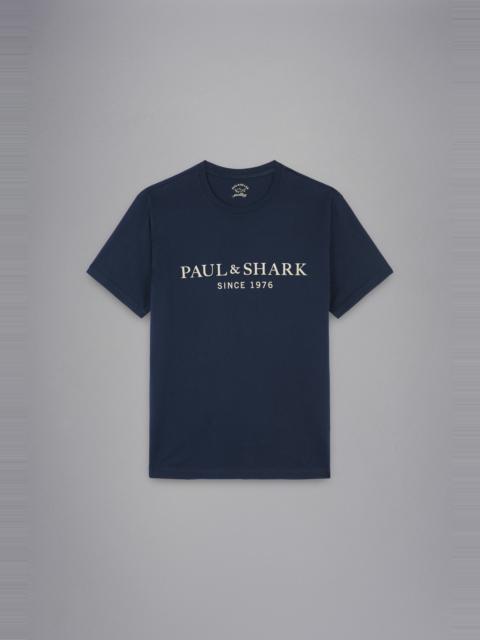 Paul & Shark STRETCH COTTON T-SHIRT WITH PRINT