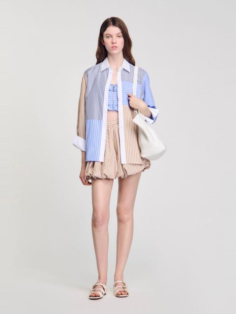 Sandro STRIPED MIX SHIRT