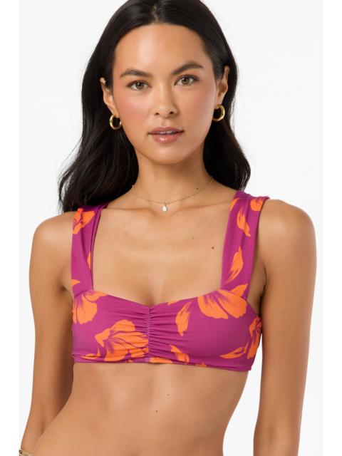 O'Neill Avery Painted Floral Caye Bralette Bikini Top