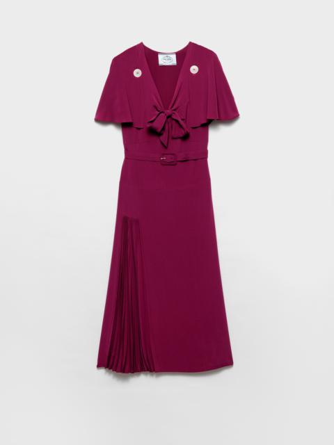 Prada Pleated marocain dress