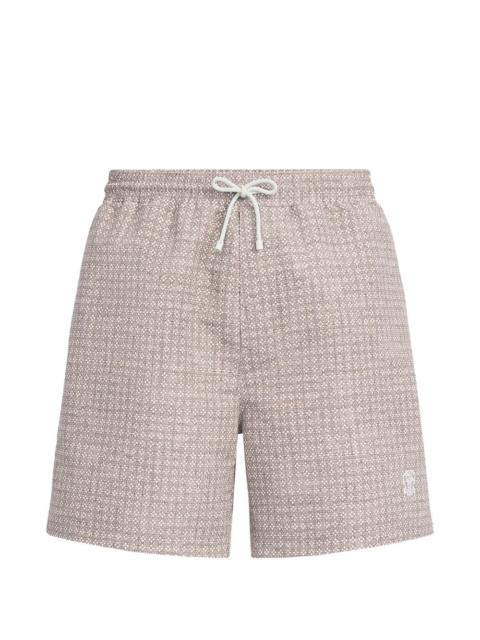 Brunello Cucinelli patterned swim shorts