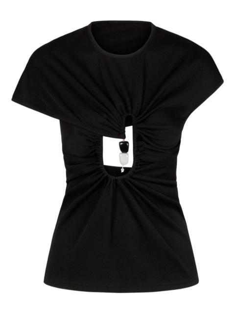 CHRISTOPHER ESBER cut-out ribbed top