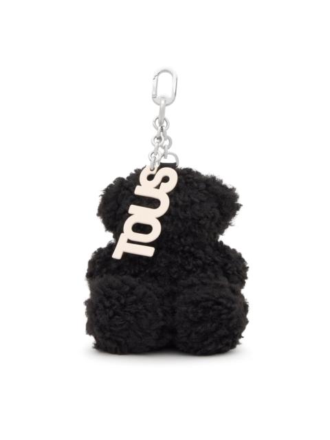 TOUS Black key ring Bold Bear Fleece