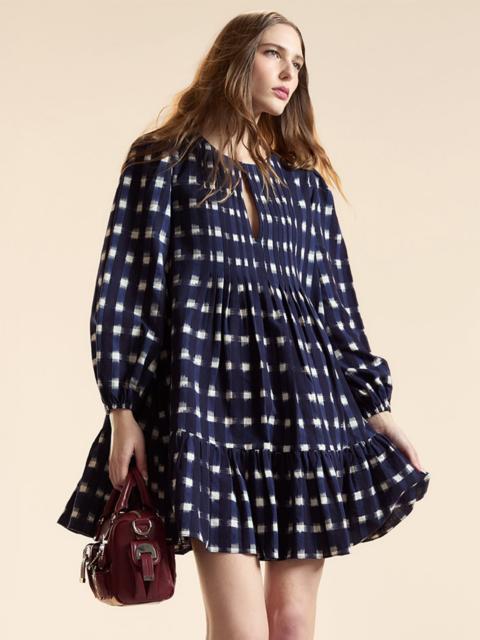 CYNTHIA ROWLEY Ingrid Pintuck Mini Dress