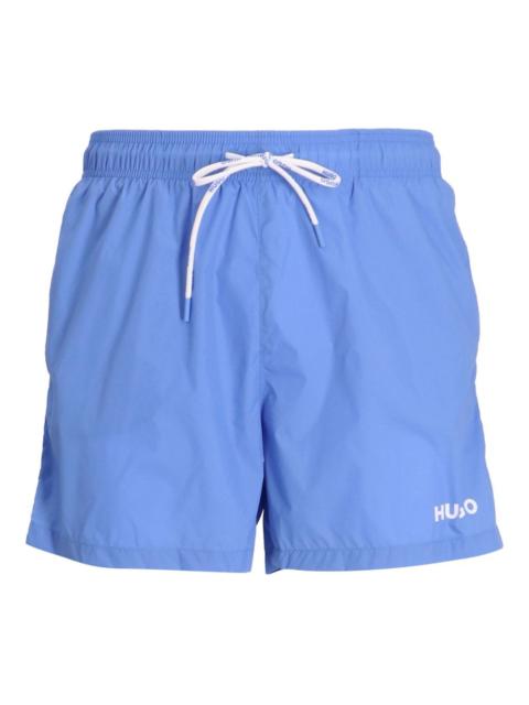 HUGO drawstring-pocket swim shorts