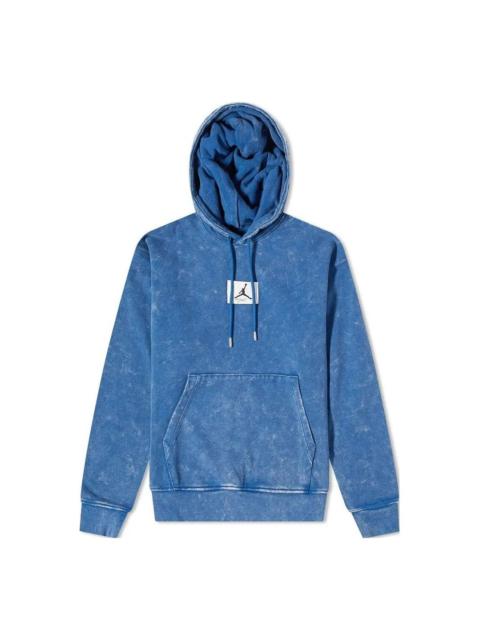 Jordan Air Jordan Washed Fleece Hoodie 'Blue' DR3087-493